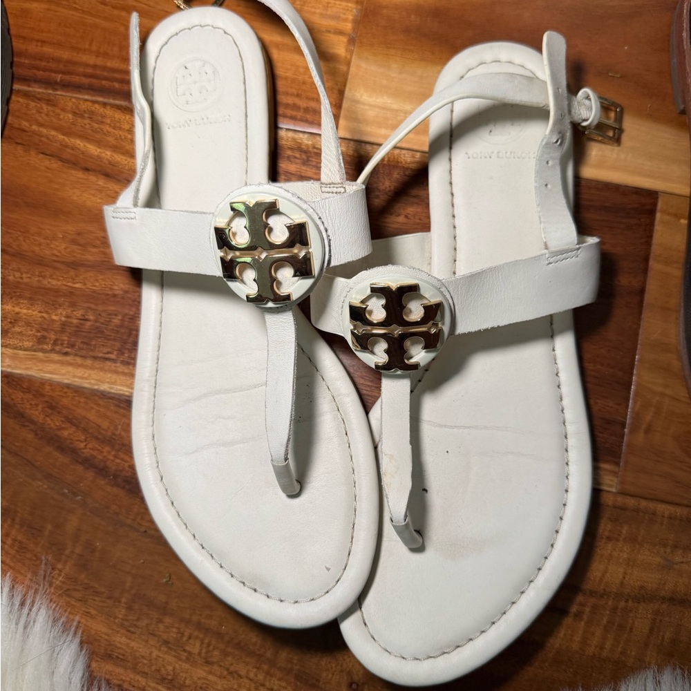 Tory Burch Light Cream Sandals for Women